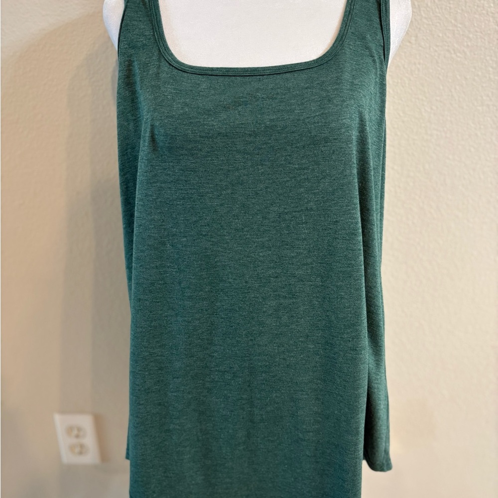 Forest Green Scoop Neck Tank